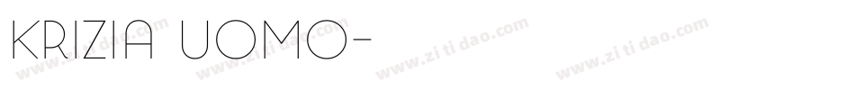 Krizia Uomo字体转换